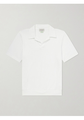 Oliver Spencer - Westcott Open-Collar Organic Cotton Polo Shirt - Men - Neutrals - S
