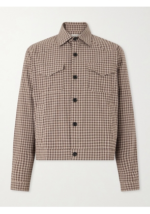 Oliver Spencer - Witley Checked Cotton-Blend Jacket - Men - Brown - XS