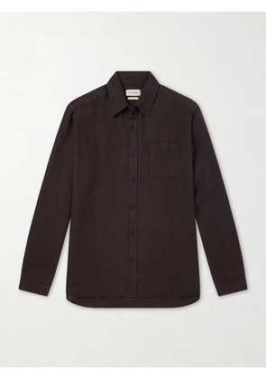 Oliver Spencer - New York Linen Shirt - Men - Brown - UK/US 14.5