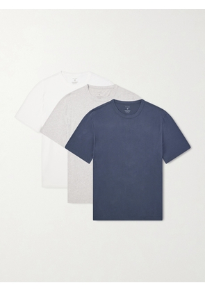 Officine Générale - Three-Pack Organic Cotton-Jersey T-Shirt - Men - Neutrals - XS