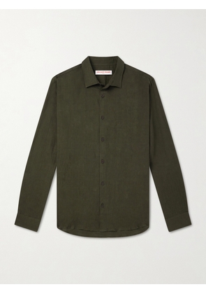 Orlebar Brown - Giles Linen Shirt - Men - Green - S