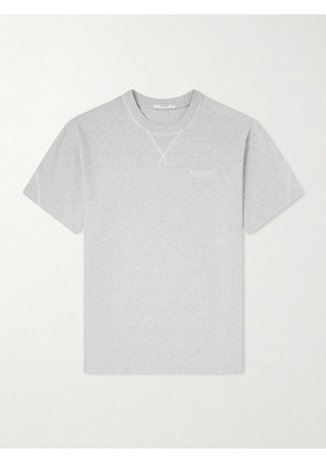 Givenchy - Logo-Embroidered Cotton-Jersey T-Shirt - Men - Gray - XS