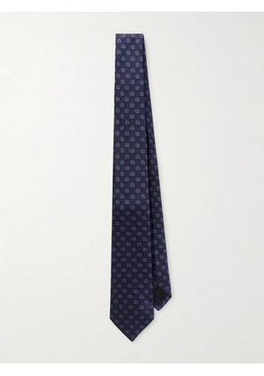 Gucci - GG 7cm Logo-Jacquard Silk Tie - Men - Blue