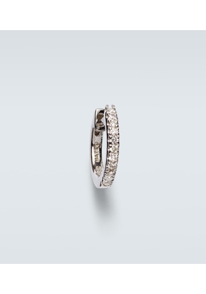 Mateo 14kt white gold single earring with diamonds