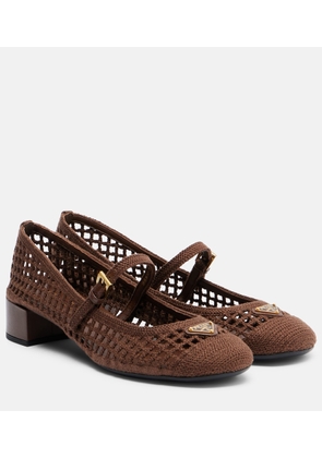 Prada Crochet Mary Jane pumps