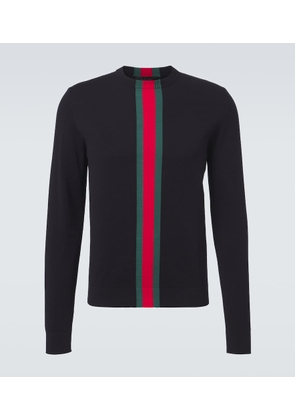 Gucci Web Stripe cotton sweater