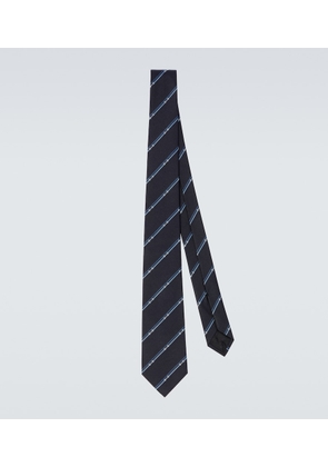 Gucci Horsebit striped silk jacquard tie