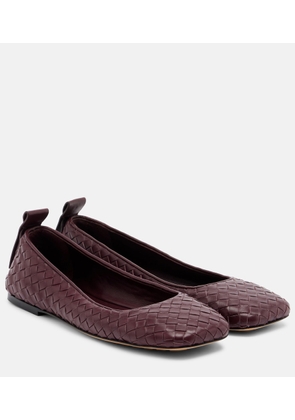 Bottega Veneta Charlotte Intrecciato leather ballet flats