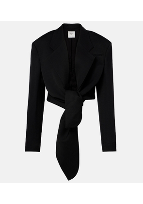 Calvin Klein Collection Petunia striped cropped jacket