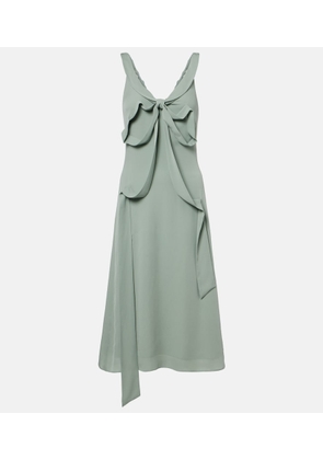 Acne Studios Bow-detail silk midi dress