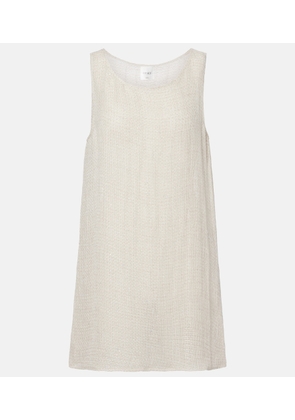 Leset Stella sequined linen-blend minidress