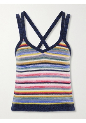 Suzie Kondi - Toula Striped Cashmere Tank Top - Multi - x small,small,medium,large,x large