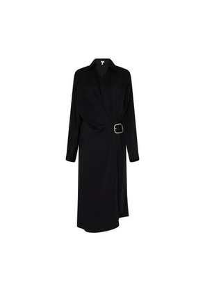 Belted wool dress