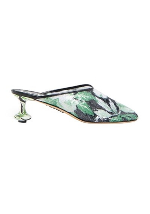 Toy 45 glittery floral mules