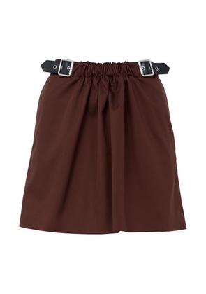 Belted mini skirt