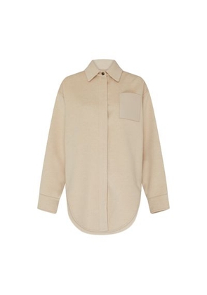 Wool and cashmere overshirt