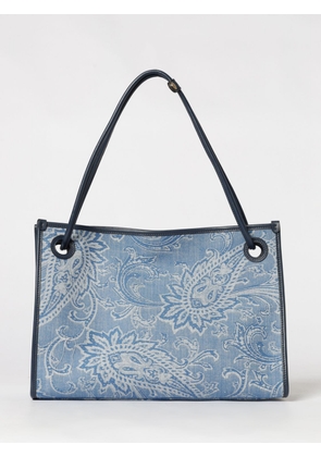 ETRO Tote Bag Woman color Gnawed Blue