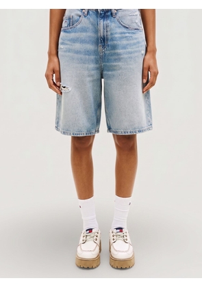 TOMMY JEANS Shorts Woman color Denim