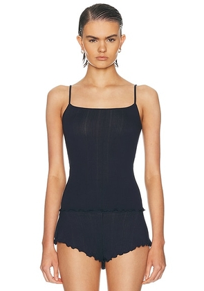 Negative Underwear Whipped Cami Top in Navy - Navy. Size XXL/2X (also in XS, S, M, L, XL/1X).
