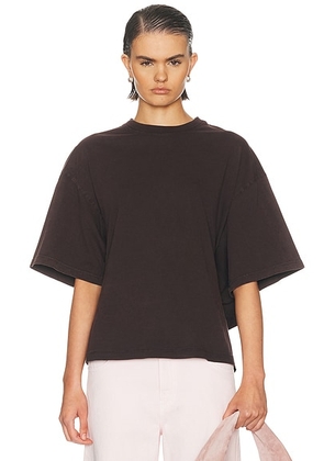 AGOLDE Theo T-shirt in Tone - Brown. Size S (also in XS, M, L).