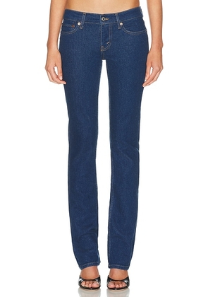 RE/DONE The Lean Straight Leg Jeans in Dark Star - Blue. Size 23 (also in 24, 26, 27, 28, 29, 30, 31, 32).