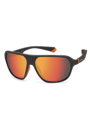 Polaroid Polarized Orange Grey Mirror Pilot Sunglasses PLD 2152/S 0RC2/OZ 59