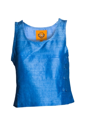 Coniglio Palm Beach Palmo Side-Button Silk Tank Top - Moda Operandi