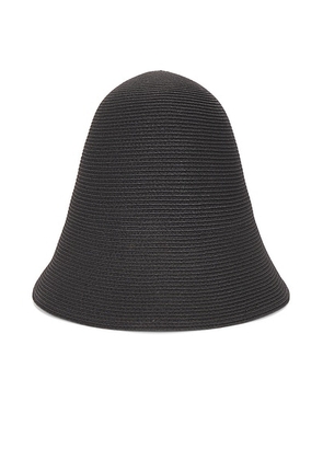 Toteme Paper Sun Hat in Black - Black. Size all.