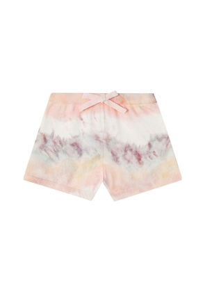 Zimmermann Kids Tie-dye cotton shorts