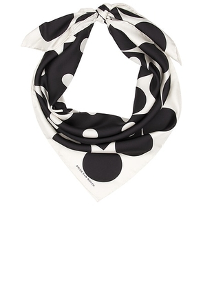 Dries Van Noten Foular Scarf in Dessin A - Black,White. Size all.