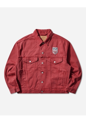Men s U.S. Soccer Type III Trucker Jacket Red