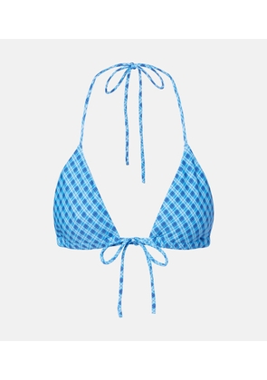 Montce Emma plaid bikini top