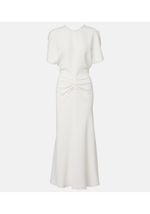 Victoria Beckham Bela gathered cady midi dress