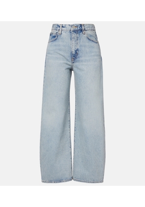 Frame The Bow Crop barrel-leg jeans
