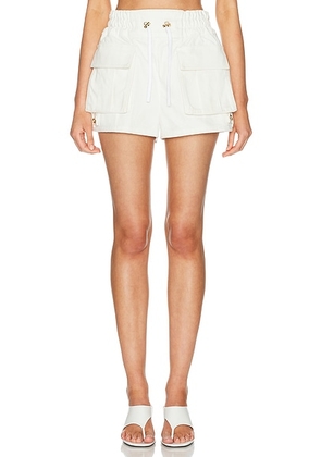 BALMAIN 2 Pockets Denim Shorts in Broken White - White. Size 38 (also in ).