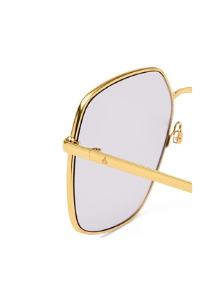 AIRE Altair Sunglasses in Metallic Gold.