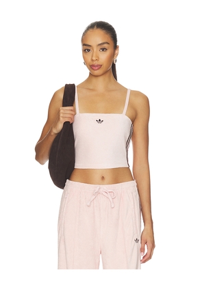 adidas Originals Terry Towel Tank Top in Pink. Size S. Also in XS, M, L, XL/1X.