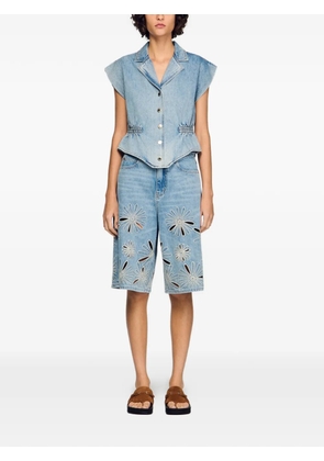 SANDRO button-up denim top - Blue