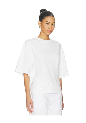 AGOLDE Theo T-shirt in White. Size XS. Also in S, M, L.