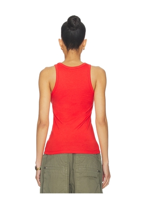 Coperni Lightweight Logo Tank Top in Red. Size XS. Also in S, M, L, XL.