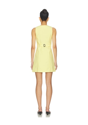 ALIGNE Leah Linen Mix Dress in Yellow. Size 0. Also in 10, 2, 4, 6, 8.
