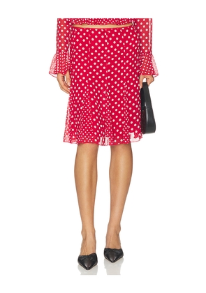 GUIZIO Paloma Skirt in Red. Size XXS. Also in XS, S, M.
