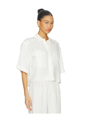 ANINE BING Edith Shirt in White. Size XS. Also in S, M, L.