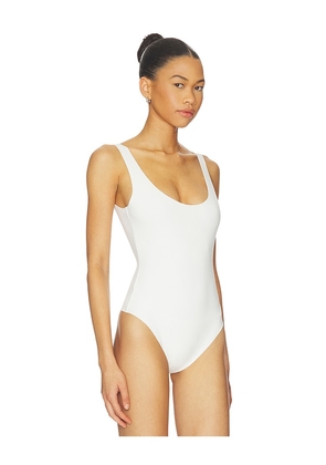 Commando Neoprene Tank Bodysuit in White. Size XS. Also in S, M, L, XL.