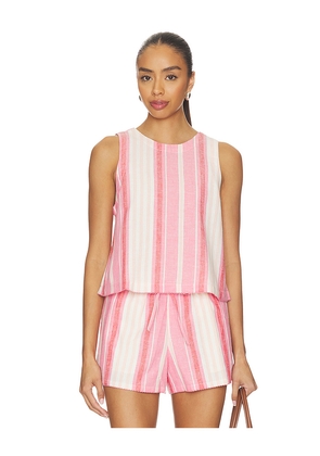 BEACH RIOT Dollie Sleeveless Top in Pink. Size XS. Also in S, M, L, XL.