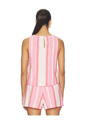 BEACH RIOT Dollie Sleeveless Top in Pink. Size XS. Also in S, M, L, XL.