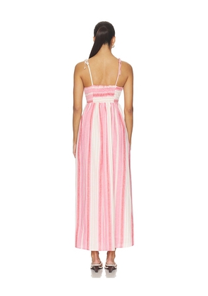 BEACH RIOT Valory Maxi Dress in Pink. Size XS. Also in L, M, S.