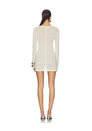 Jaded London Mist Mini Dress in Cream. Size XS. Also in M, S.
