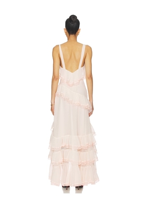 For Love & Lemons Juniper Maxi Dress in Pink. Size XS. Also in S, M, L, XL.