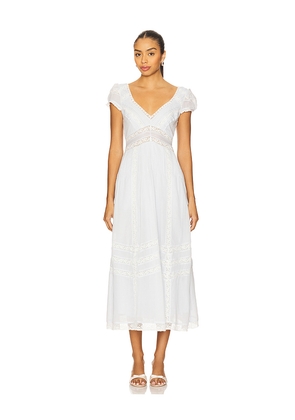 LoveShackFancy Suvi Dress in White. Size XS. Also in L.